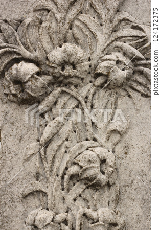 Close up of Historic Headstone in Rural East Texas Cemetery 124172375