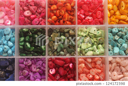 Box of Assorted Colorful Gemstone Beads for Jewelry Making Box of Assorted Colorful Gemstone Beads for Jewelry Making 124172398