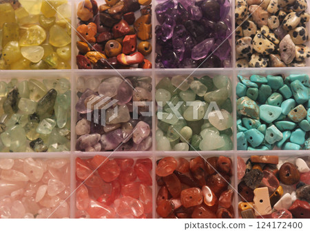 Container of Natural Stone Bead Chips For Jewelry Making Container of Natural Stone Bead Chips For Jewelry Making 124172400