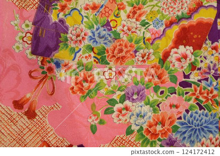 Antique kimono fabric Antique kimono fabric 124172412