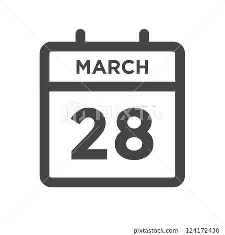 March 28 Calendar Day or Calender Date for Deadlines or Appointment March 28 Calendar Day or Calender Date for Deadlines or Appointment 124172430