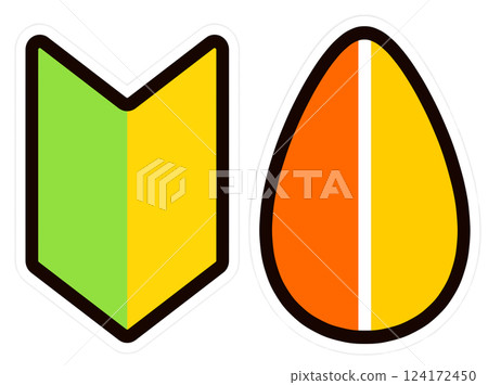 Wakaba mark and Autumn leaves mark 124172450