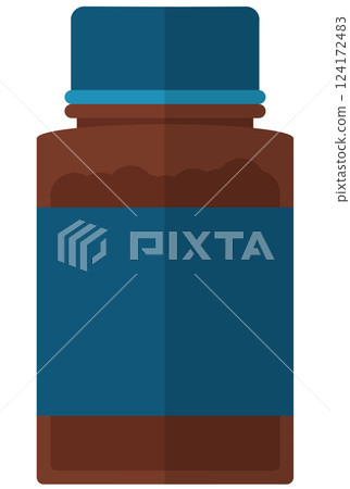 棕色瓶子 棕色瓶子 124172483