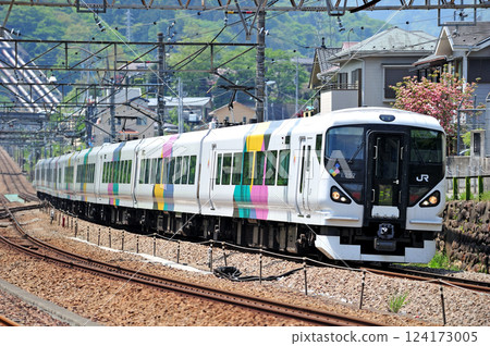 Chuo Line Uenohara JR East E257 series M-103 formation (Matsumoto) Azusa Kaiji Chuo Line Uenohara JR East E257 series M-103 formation (Matsumoto) Azusa Kaiji 124173005