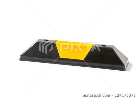 Durable Black and Yellow Parking Curb Stop for Enhanced Vehicle Management in Parking Lots and Driveways to Prevent Unwanted Accidents and Ensure Road Safety Durable Black and Yellow Parking Curb Stop for Enhanced Vehicle Management in Parking Lots and Driveways to Prevent Unwanted Accidents and Ensure Road Safety 124173372