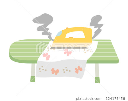 熨燙織物燒傷的插圖 熨燙織物燒傷的插圖 124173456