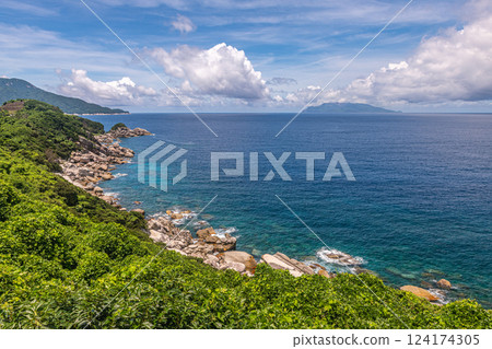 Summer East China Sea Fishing Spot Yakushima Offshore Alps Summer East China Sea Fishing Spot Yakushima Offshore Alps 124174305