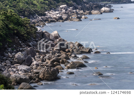 Summer Sea, Western Forest Road Area, Yakushima National Park Summer Sea, Western Forest Road Area, Yakushima National Park 124174698