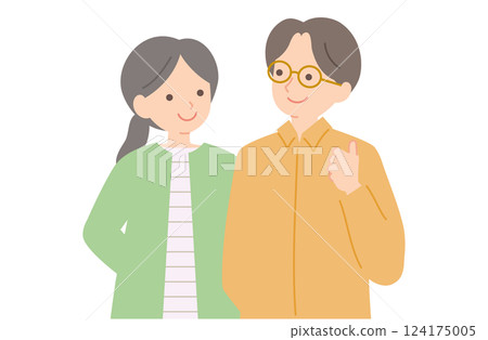 Smiling young couple B Smiling young couple B 124175005