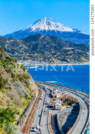 靜岡 - 從薩埼嶺眺望駿河灣和富士山 靜岡 - 從薩埼嶺眺望駿河灣和富士山 124175065