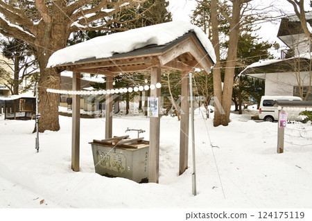 冬季拍攝北海道北斗市有川大神宮境內的景色 冬季拍攝北海道北斗市有川大神宮境內的景色 124175119
