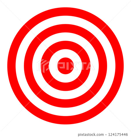 Target shooting image illustration Red Target shooting image illustration Red 124175446