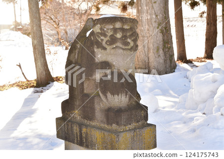 冬季拍攝北海道北斗市清川稻荷神社的場地 冬季拍攝北海道北斗市清川稻荷神社的場地 124175743