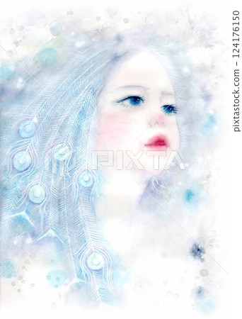 孔雀仙子臉部特寫 孔雀仙子臉部特寫 124176150