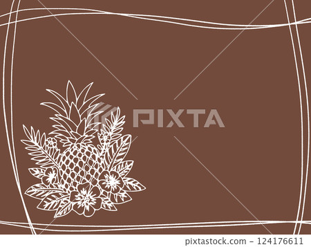 精緻的夏威夷設計框架 精緻的夏威夷設計框架 124176611