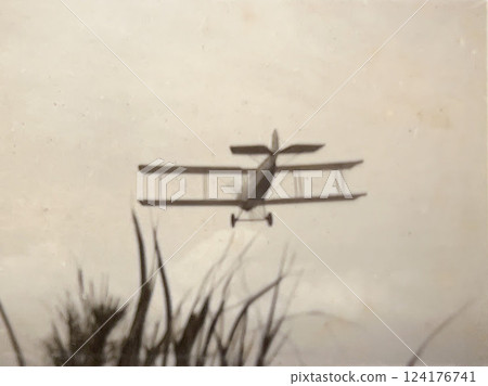 Aircraft flying in the sky, 1930s, prewar, airplanes 124176741
