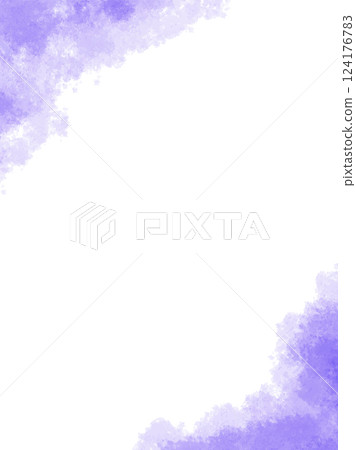 Watercolor texture banner background material Blue Winter image Vertical 124176783