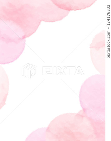 水彩紋理橫幅背景材質粉紅色春天影像垂直 124176832