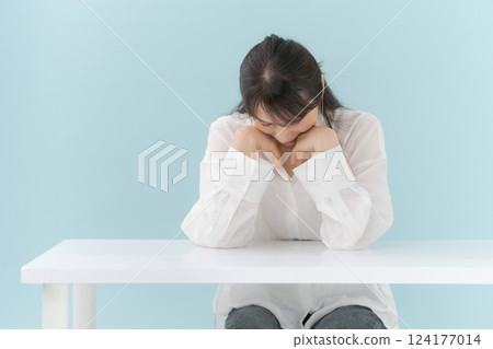 Middle female depressed Middle female depressed 124177014