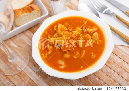 Traditional dish in the north of Spain is Callos a la Asturiana 124177330