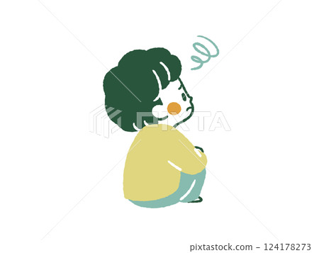 Children in trouble - 4 colors 124178273