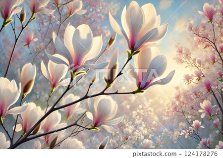 Kobushi flower 124178276