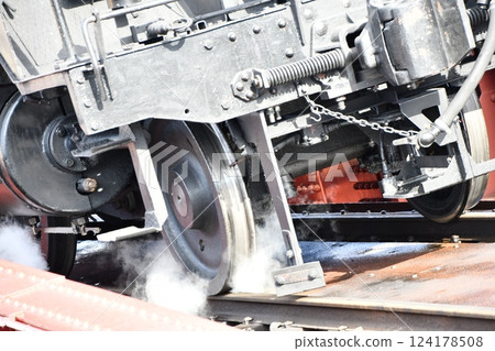 Old steam locomotive 124178508