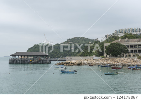 The streets of Stanley, one of the resort areas on Hong Kong Island 124178867