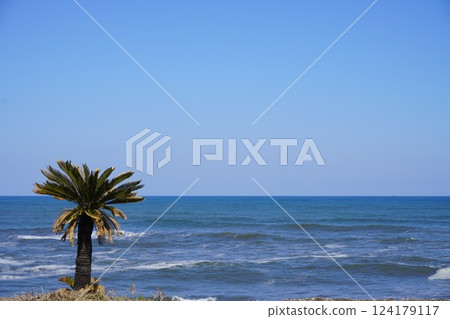 Blue sky and sea Blue sky and sea 124179117