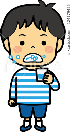 一個漱口的女孩 一個漱口的女孩 124179436