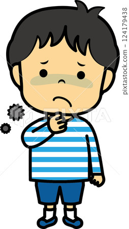 Boy with sore throat 124179438