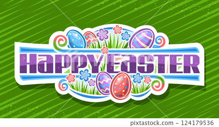 Vector logo for Easter Holiday Vector logo for Easter Holiday 124179536