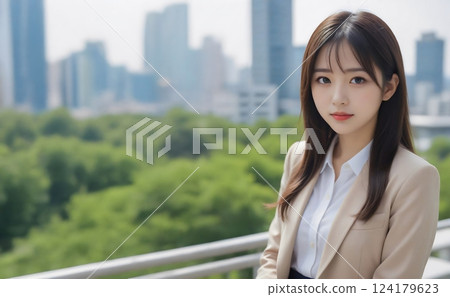 在城市工作的婦女 在城市工作的婦女 124179623