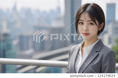 在城市工作的婦女 124179624