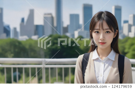 Women working in the city 124179659