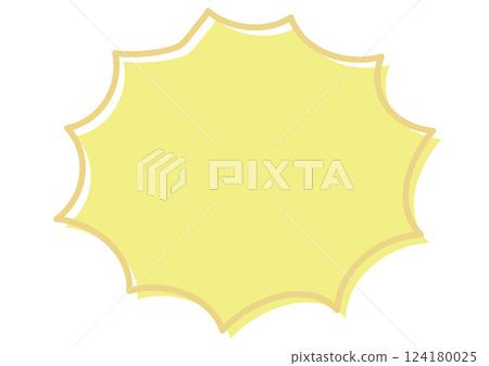 Pop jagged speech bubble Pop jagged speech bubble 124180025