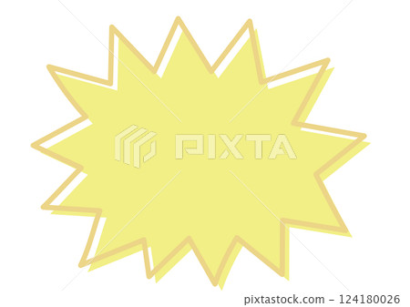 Pop jagged speech bubble Pop jagged speech bubble 124180026