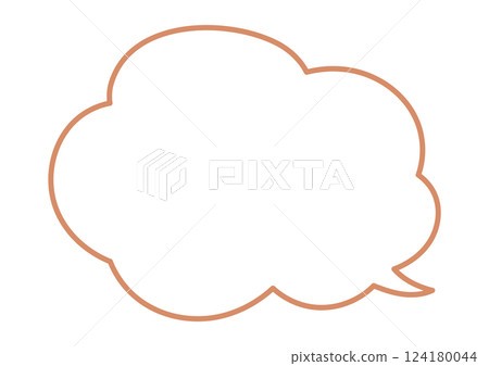 簡單蓬鬆的講話泡泡 124180044