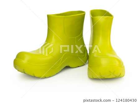 green rubber boots 124180430