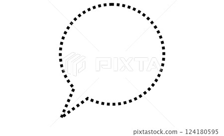 簡單的圓形氣泡（透明背景，僅有框架） 124180595