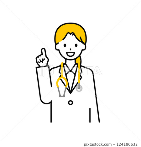 上身pose_簡單的醫生女人03 124180632