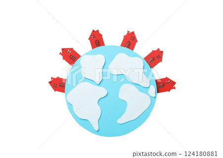 PNG, Population day, planet with text, isolated on white background. 124180881