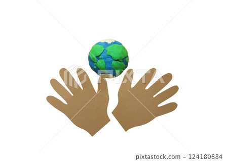 PNG, Population Day, palms, isolated on white background. 124180884