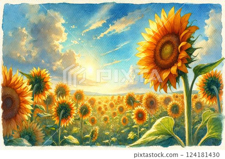 Sunflower field 124181430
