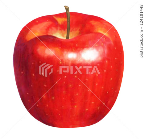 Shiny apple illustration Shiny apple illustration 124181448