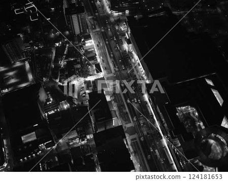 Night view of Osaka Night view of Osaka 124181653