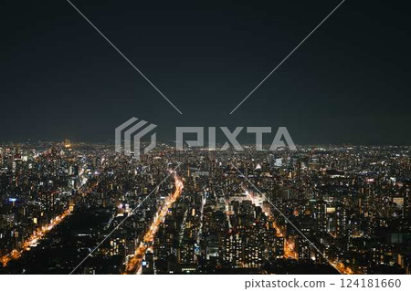 Night view of Osaka 124181660