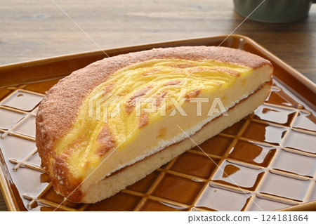 Apple Custard Cake Apple Custard Cake 124181864