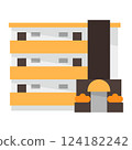simple apartment icon 124182242