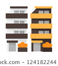 simple apartment icon 124182244